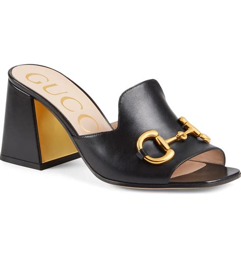 gucci baby horsebit sandals|Gucci slide sandals with horsebit.